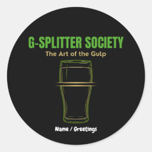 Adesivo Redondo Sociedade G-Splitter A Arte do Gulp PintCulture