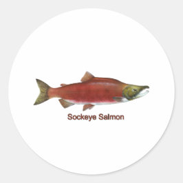 Adesivo Redondo Sockeye - Red Salmon (sob título)