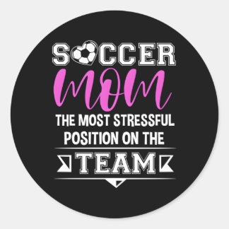 Adesivo Redondo Socorro Mãe Gameday Soccer Mãe