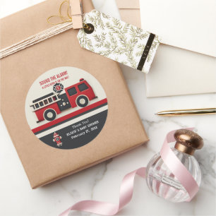 Adesivo Redondo Soe o Chá de fraldas Mínimo de Alarme do Bombeiro