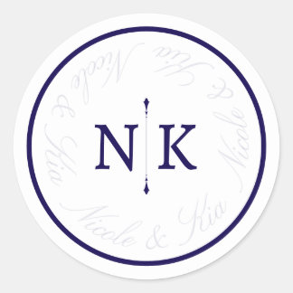 Adesivo Redondo Sofisticado e Clássico