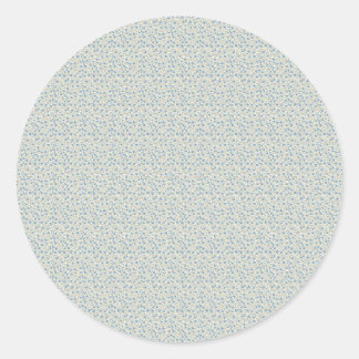 Adesivo Redondo Sofisticado Rosebud Vintage Pat Dusty Blue dos ano