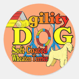 Adesivo Redondo Soft_Coated_Wheaten_Terrier_Agilidade