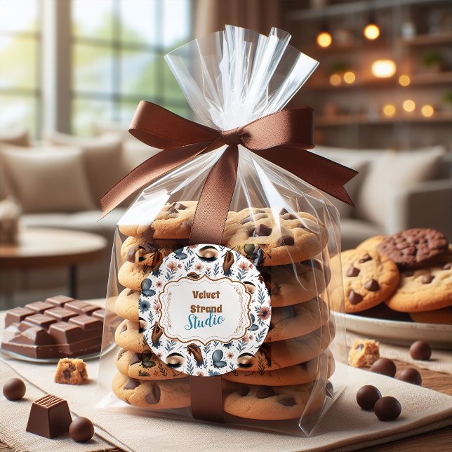 Adesivo Redondo Soft Floral Lash Artist Beauty Studio (Criador carregado)