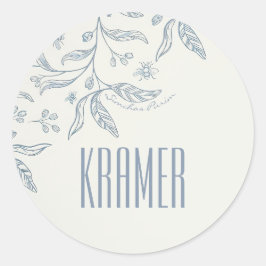 Adesivo Redondo Soft Leaf Purim Sticker