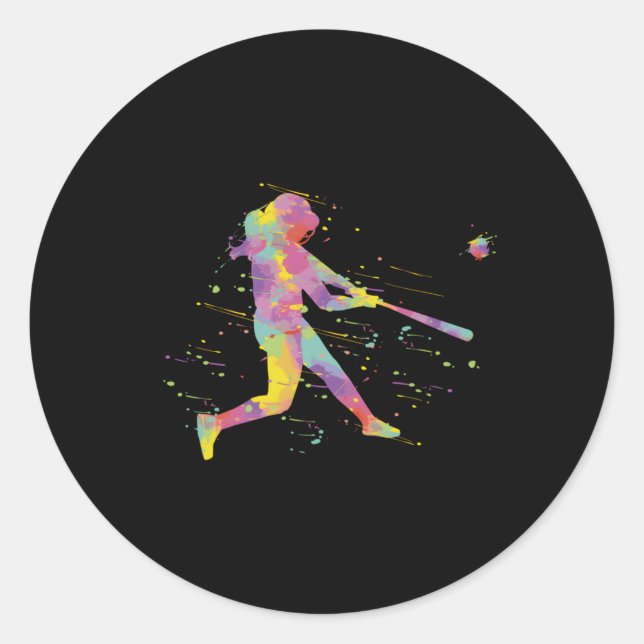 Adesivo Redondo Softball (Frente)