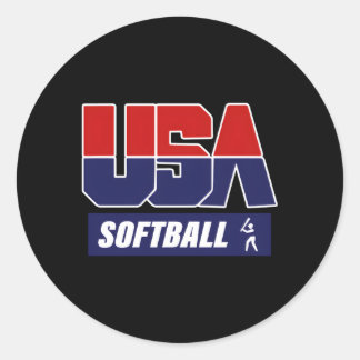 Adesivo Redondo Softball 2021 Usa