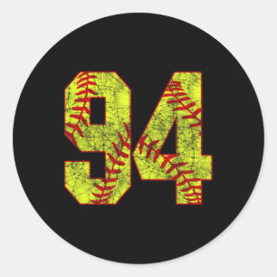 Adesivo Redondo Softll #94 Softll Rápido Mãe Número 94 Jogadora
