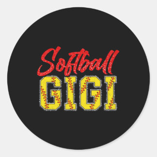 Adesivo Redondo Softll Gigi Retro Groovy Alto Orgulhoso Jogo Espor