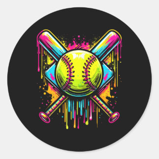 Adesivo Redondo Softll Girl Ice Cream Softll Drip _1 