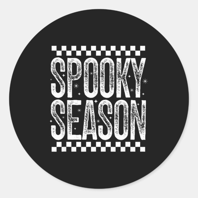 Adesivo Redondo Soky Season Retro Halloween Witch Quote Saying Gif (Frente)