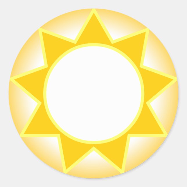 Adesivo Redondo Sol (Frente)