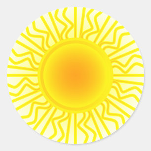 Adesivo Redondo Sol