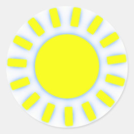 Adesivo Redondo Sol