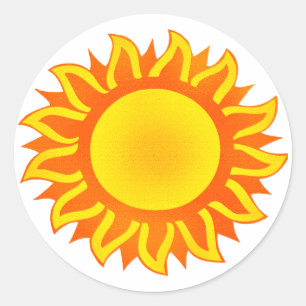 Adesivo Redondo Sol