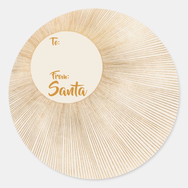 Adesivo Redondo Sol, Astrologico, Dourado, Raios Sol, A (Frente)