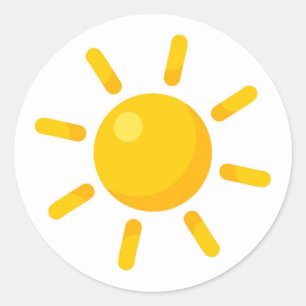 Adesivo Redondo Sol bonito