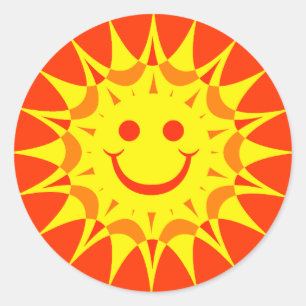 ADESIVO REDONDO SOL DA CARA