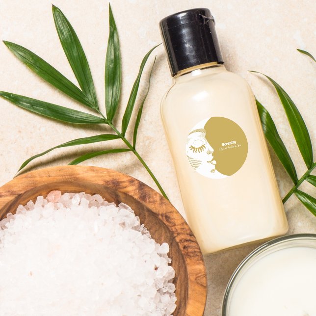 Adesivo Redondo Sol e Lua Celestiais Holísticos (Criador carregado)