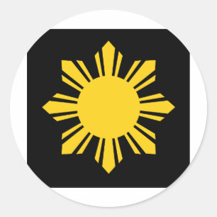 Adesivo Redondo Sol filipino