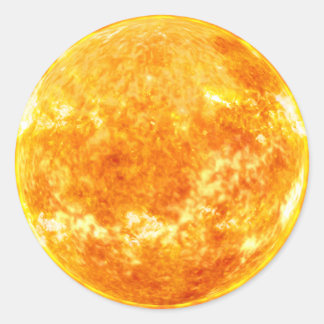 Adesivo Redondo Sol ouro