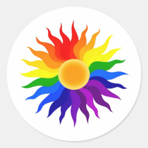 Adesivo Redondo Sol Radiante – Arte Orgulho