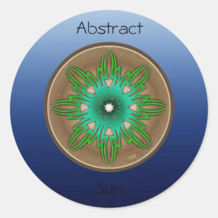 Adesivo Redondo Sol verde