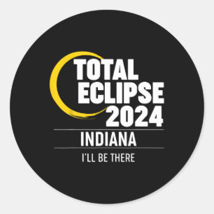 Adesivo Redondo Solar Eclipse Indiana 2024