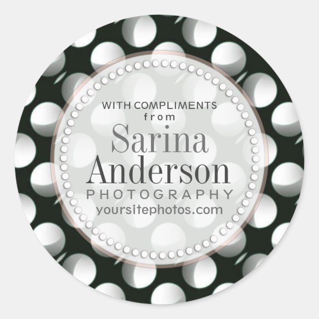 Adesivo Redondo Solar Eclipse Lunar Patterno Empresarial (Frente)