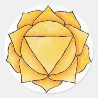 Adesivo Redondo Solar Plexus Chakra