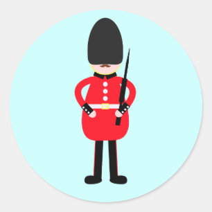 Adesivo Redondo Soldado britânico