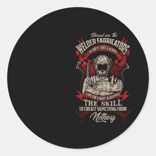 Adesivo Redondo Soldador de Fabricantes Soldaduras Soldaduras (Frente)