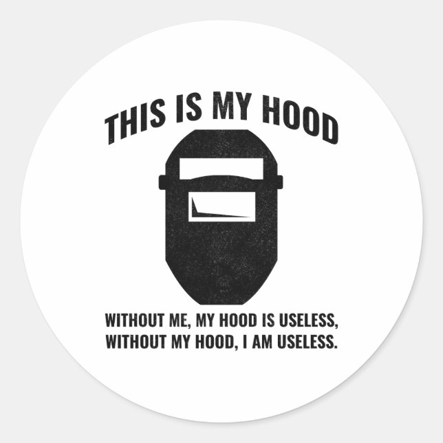 Adesivo Redondo Soldador Soldadura de metal ferragem Engraçado (Frente)