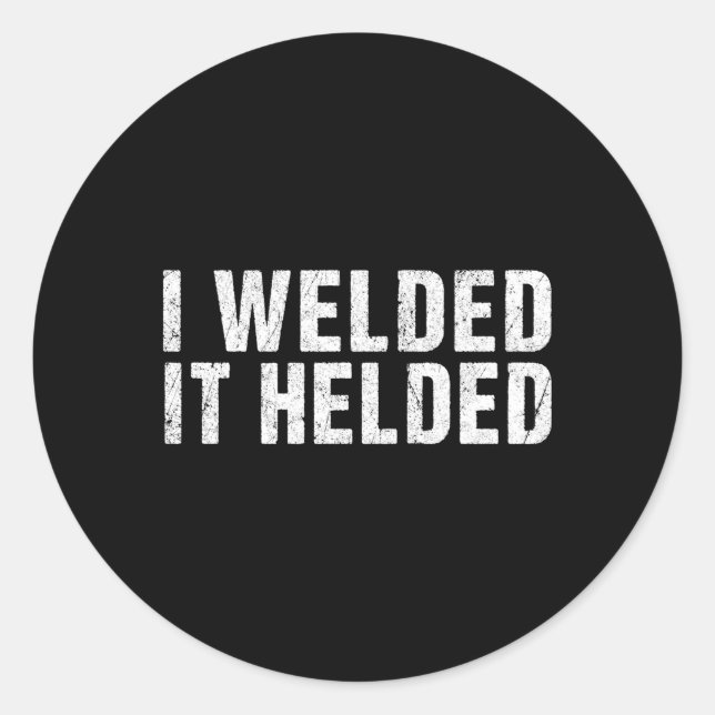 Adesivo Redondo Soldador Soldadura Mig Tig Stick Arc Fabricação (Frente)