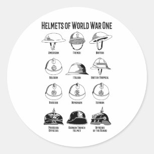Adesivo Redondo Soldados da Primeira Guerra Mundial Capacitam Gráf