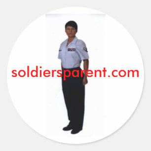 Adesivo Redondo soldiersparent.com