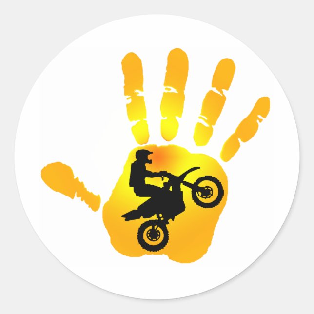 ADESIVO REDONDO SOLENÓIDE DA MÃO DE MOTO (Frente)