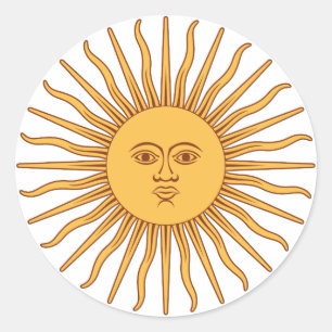 Adesivo Redondo Solenóide de Mayo de Argentina