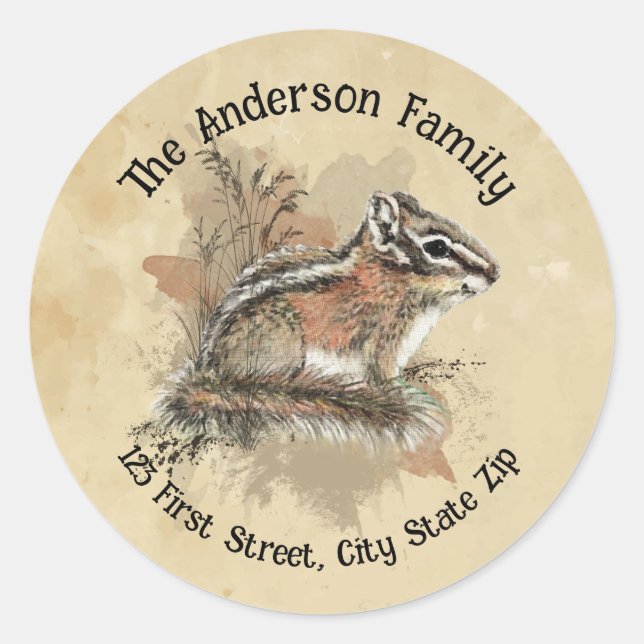 Adesivo Redondo Solha-do-mato-pequeno (Frente)