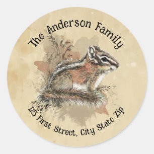 Adesivo Redondo Solha-do-mato-pequeno