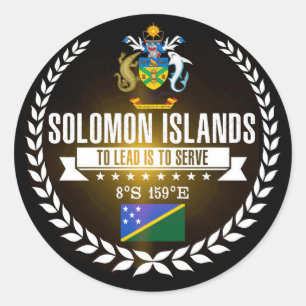 Adesivo Redondo Solomon Island