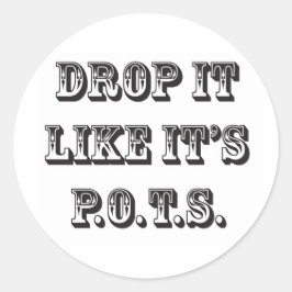 Adesivo Redondo solte-o como seus potes