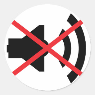 Adesivo Redondo 🔊 som desligado 🔇