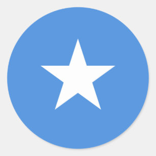 Adesivo Redondo Somália/bandeira somaliana/somaliana