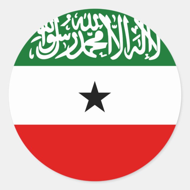 Adesivo Redondo Somaliland Flag (Frente)