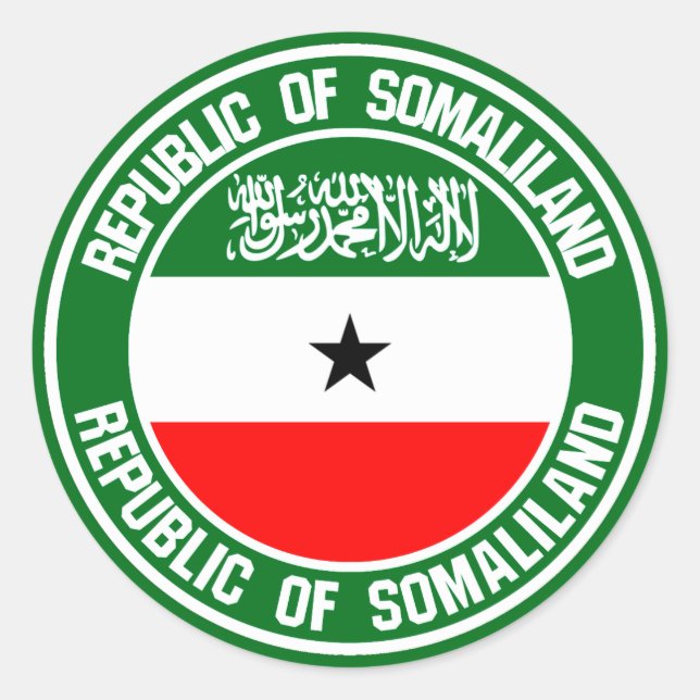 Adesivo Redondo Somaliland Round Emblem (Frente)