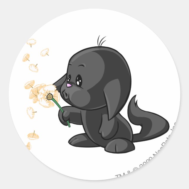 Adesivo Redondo Sombra de Kacheek (Frente)