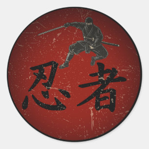 Adesivo Redondo Sombra do Shinobi