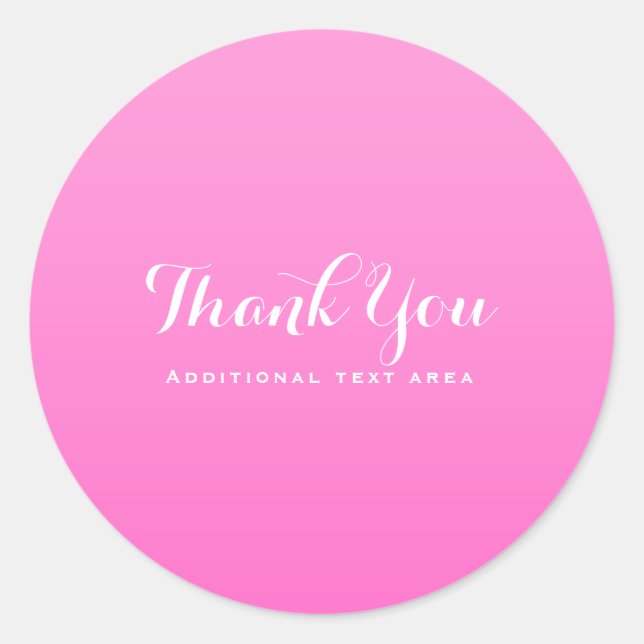 Adesivo Redondo Sombra do Simples Minimalismo Rosa Personalizado M (Frente)