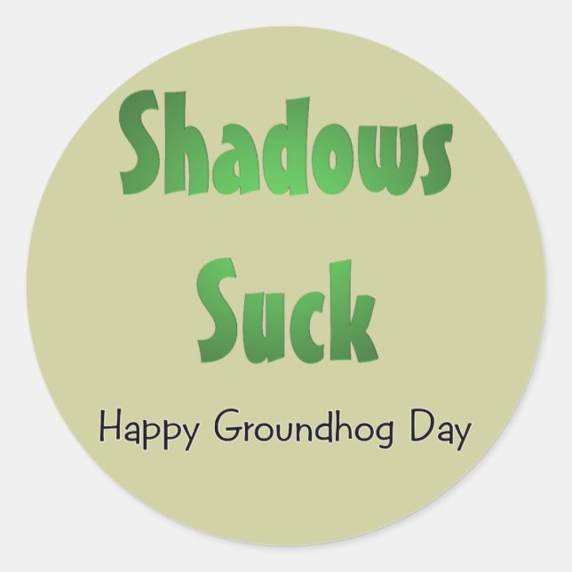 Adesivo Redondo Sombras Chupam (Frente)